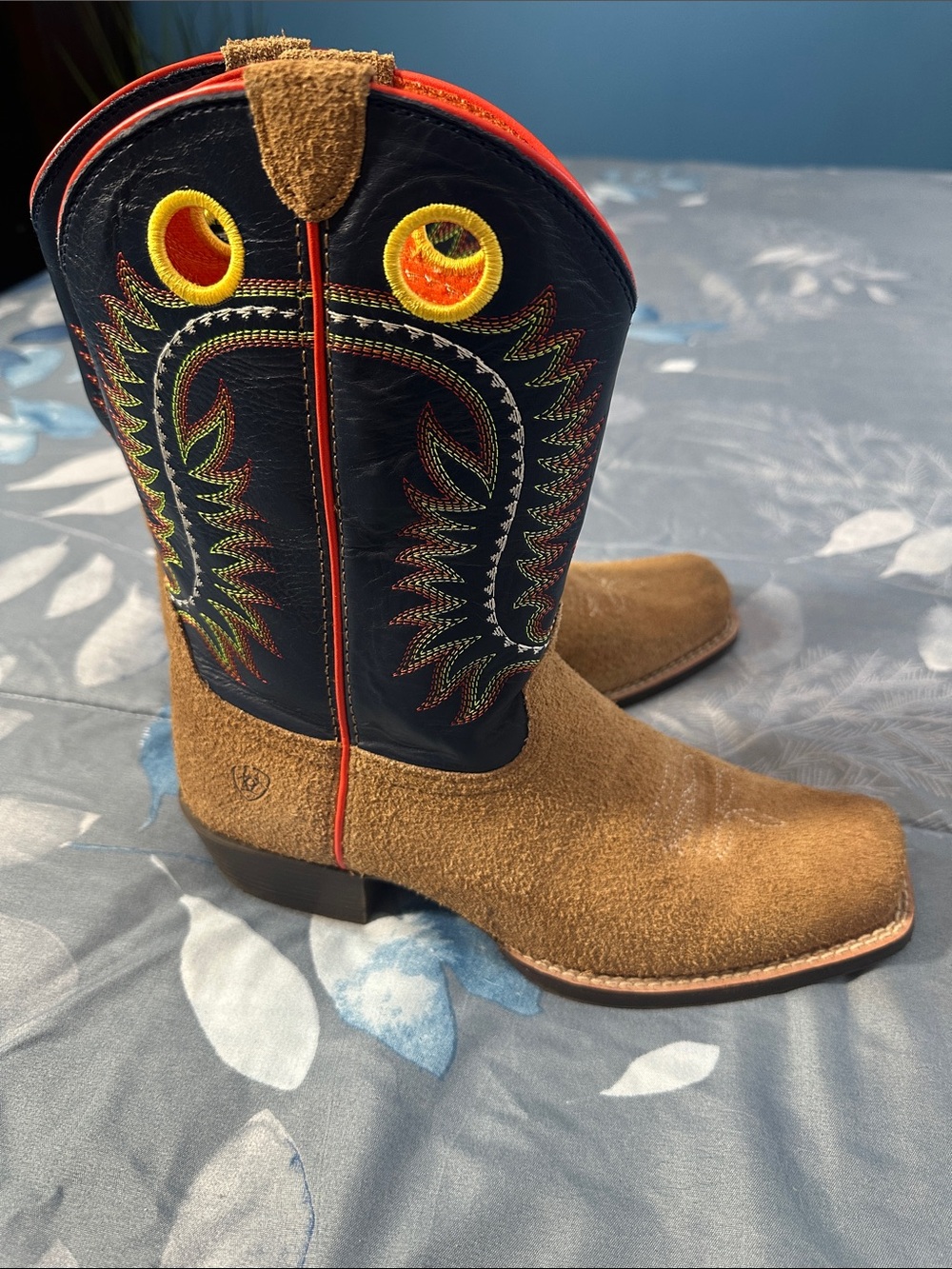 EUC Ariat Kids Derby Monroe Western Boot Sz 6